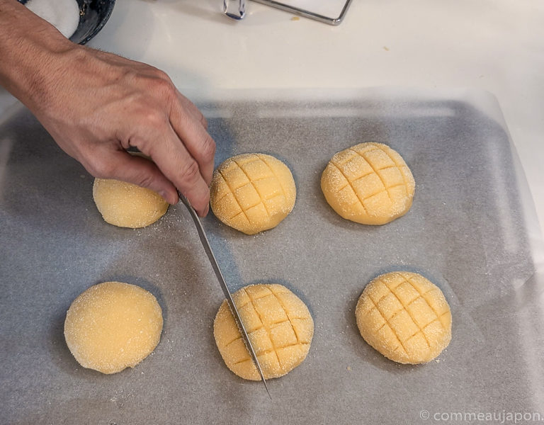 melon pan recette etapes 15 Melon pan - メロンパン